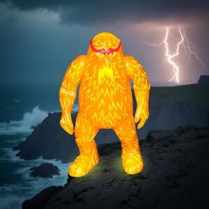 2002 10,000 Volt Scooby Doo Electric Monster Action Figure 5"